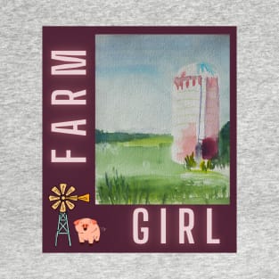 Farm Girl & Silo v5 T-Shirt